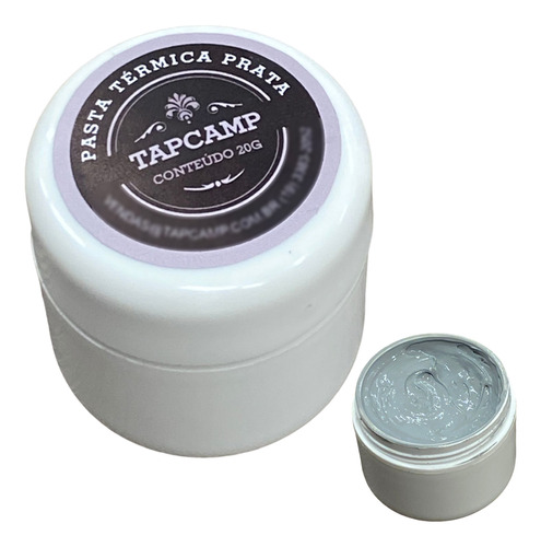 Pasta Térmica Prata, Tapcamp Silver Processador Pote 20 Gr