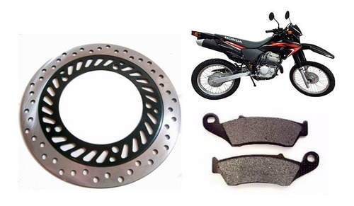 Disco De Freno + Pastillas Diafrag Brasil Honda Xr 250 Tornado En Xero Racing 