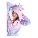 Pijama Mono Mujer Invierno Abrigo Unicornio - Promesse 10516