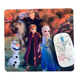 Kit Mouse Inalambrico Y Mouse Pad Frozen / Tecnocenter