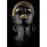 Diamante Paint Kit 5d Mujer Africana Negra 40x60 Cm