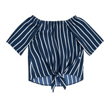 Blusa Infantil Menina Decote Quadrado 