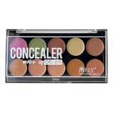 Paleta Corrector Mely Maquillaje En Crema 10 Colores Make Up Tono 02