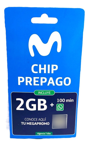 Chip Prepago Incluye 2gb+100 Minutos  Pack 50 Unidades 