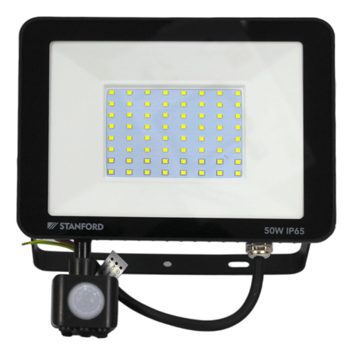 Foco Proyector De Área Led Con Sensor 50w Sec Exterior Ip65