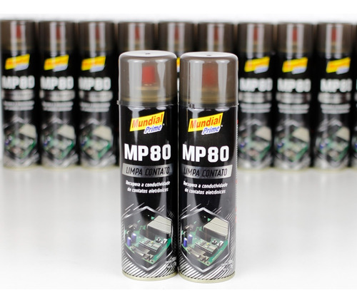 12 Limpa Contatos Spray 300ml Mp80 - Mundial Prime 