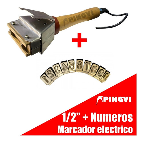 Marcador Electrico Cautin Para Llantas 1/2 Pulgada + Números