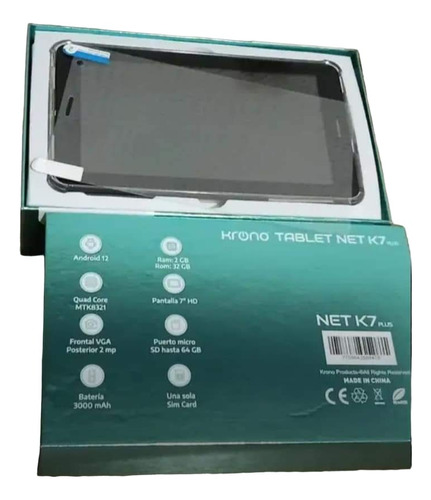 Tablet Net K7 Plus -  Krono - Promo Con Accesorios