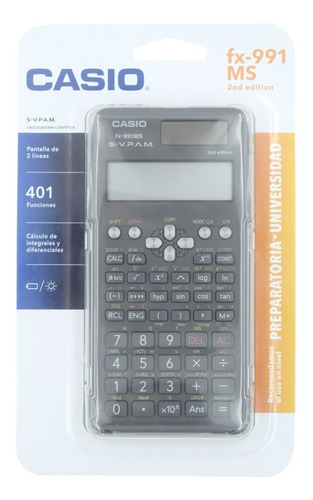 Calculadora Cientifica Casio Fx-991ms 2nd Ed. 401 Funciones