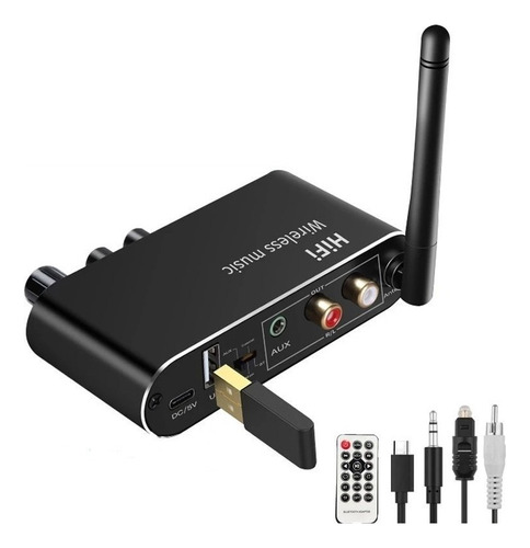 Convertidor Dac De Receptor De Audio Inalámbrico Bluetooth