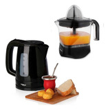 Combo Pava Electrica Liliana Matera 1,7l + Exprimidor Jugo