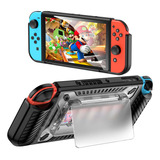 Funda Protectora Para Switch Oled, Con Ranura Tarjeta  Juego