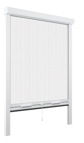 Kit Mosquitero Enrollable Vertical Blanco 1.25m X 1.50m Alto