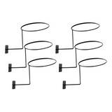 6pcs Soporte De Metal For Casco Soporte De Pared Sombrero