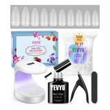 Yevyo Kit De Uñas De Gel, Kit De Extensión De Uñas De Ge.