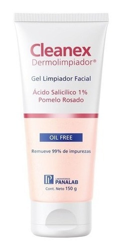 Cleanex Dermolimpiador Gel Facial 150g Piel Grasa Oil Free