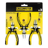 Juego Mini Pinzas Y Mini Alicate 3 Piezas Crossmaster 997080