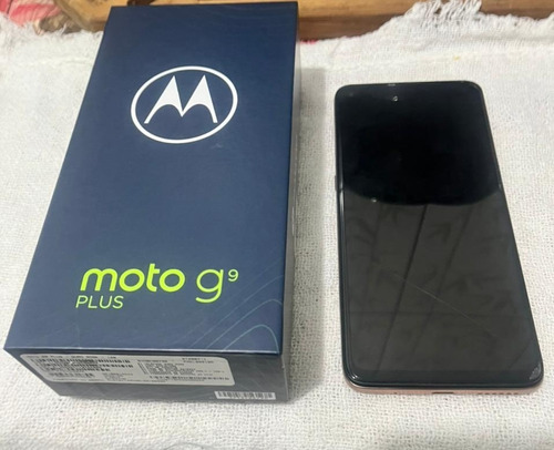 Celular Moto G9 Plus 128g Rosê Com Defeito