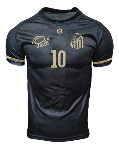 Camiseta Pelé Conmemorativa Dorada Diseño 2