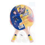 Pack De 2 Raquetas De Ping Pong Stiga Hobby Classic + 3 Pelotas Negra