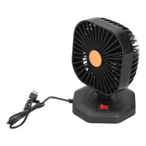 Ventilador De Coche Usb Abs Giratorio De 360° Con Carga Usb