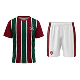 Conjunto Fluminense Infantil Camisa E Shorts Oficial