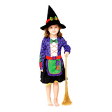 Disfraz Infantil Para Halloween Niños Brujita Esqueleto Brujita Y Mas