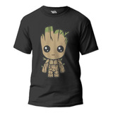 Polera Groot Mini Super Héroes Niña Mujer Niño Ters Textil