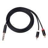 Cable A Doble Rca Macho De 6,35 Mm