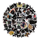 Gato Kawaii - Set De 50 Stickers / Calcomanias / Pegatinas