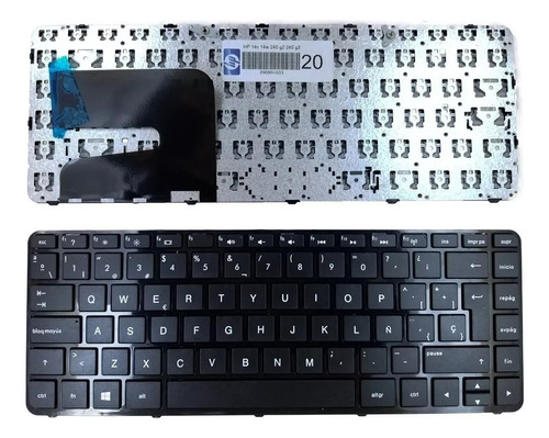 Teclado Hp Pavilion 14n 14-w000 14-r002la 14-r016la C/marco