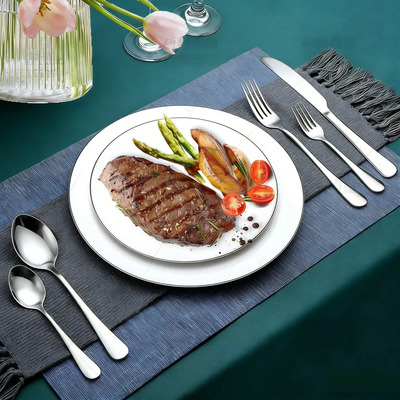 30Pz Juego de Cubiertos Acero Inoxidable, Cubiertos Cocina Color Plateado Cuchara, Tenedores y Cuchillo, Juego de Cubiertos para Bodas, Restaurantes, Uso Doméstico y Banquetes Empresariales | MercadoLibre