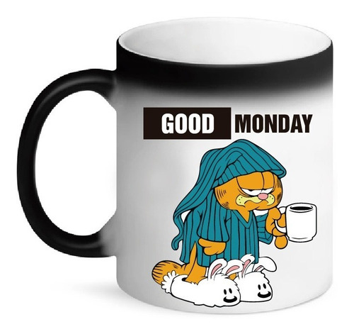 Taza Mágica Gato Garfield, Monday Cambia De Color