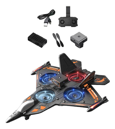 Rc Avión Drone Rc Avión Usb Regalo De Cumpleaños Naranja