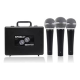 Kit Com 3 Microfones Para Igreja  Soundvoice Sm58s+