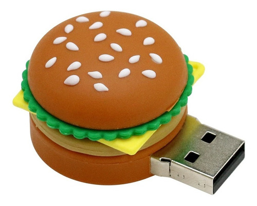 Memoria Usb 32gb Diseño Forma Figura Hamburguesa