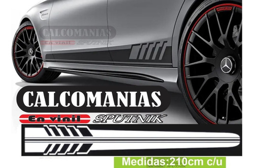 2pz Stiker Vinil Calcas Rótulos Laterales Autos Sport