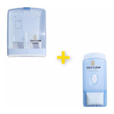 Kit Blue Dispenser Toallas Interc.+jabon Liquido/gel Alc.
