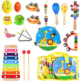 Juego De Instrumentos Musicales Para Niños, 20 Piezas,...