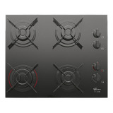 Fogão Cooktop Fischer 4q Fit Line Mesa Vidro 26342 127v/220v