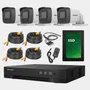 Kit Seguridad Dvr 8ch Hikvision + 4 Camaras 1080p 2mp +disco | Envío gratis