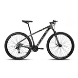 Bicicleta Aro 29 Gts Alumunio Rdx 21v Câmbio Shimano A Disco Cor Cinza/preto Tamanho Do Quadro 19