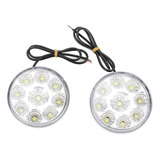 Drl Fog 5050, 9 Led, Redondo, De Funcionamiento Diurno, Univ