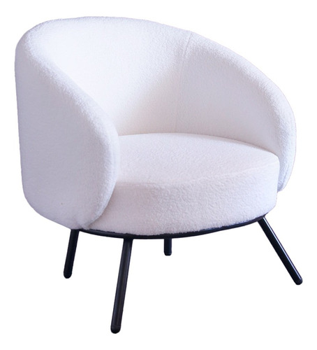 Zamibia Silla Sillón Celine Tapizado Boucle Living Moderna 