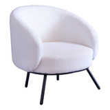 Zamibia Silla Sillón Celine Tapizado Boucle Living Moderna 