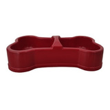 Plato Comedero Bebedero Perro Hueso 21cm L X 5cm Al X 12cm A