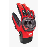 Guantes Para Motociclista Isp Touch Color Rojo Talla M