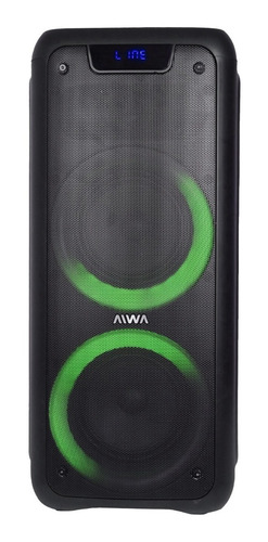 Parlante Aiwa T2050r Bluetooth Portátil Recargable Aux Luces