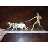 Figura De Tigres En   Bronce 