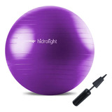 Bola De Exercicios Pilates Yoga Violeta 45cm Hidrolight